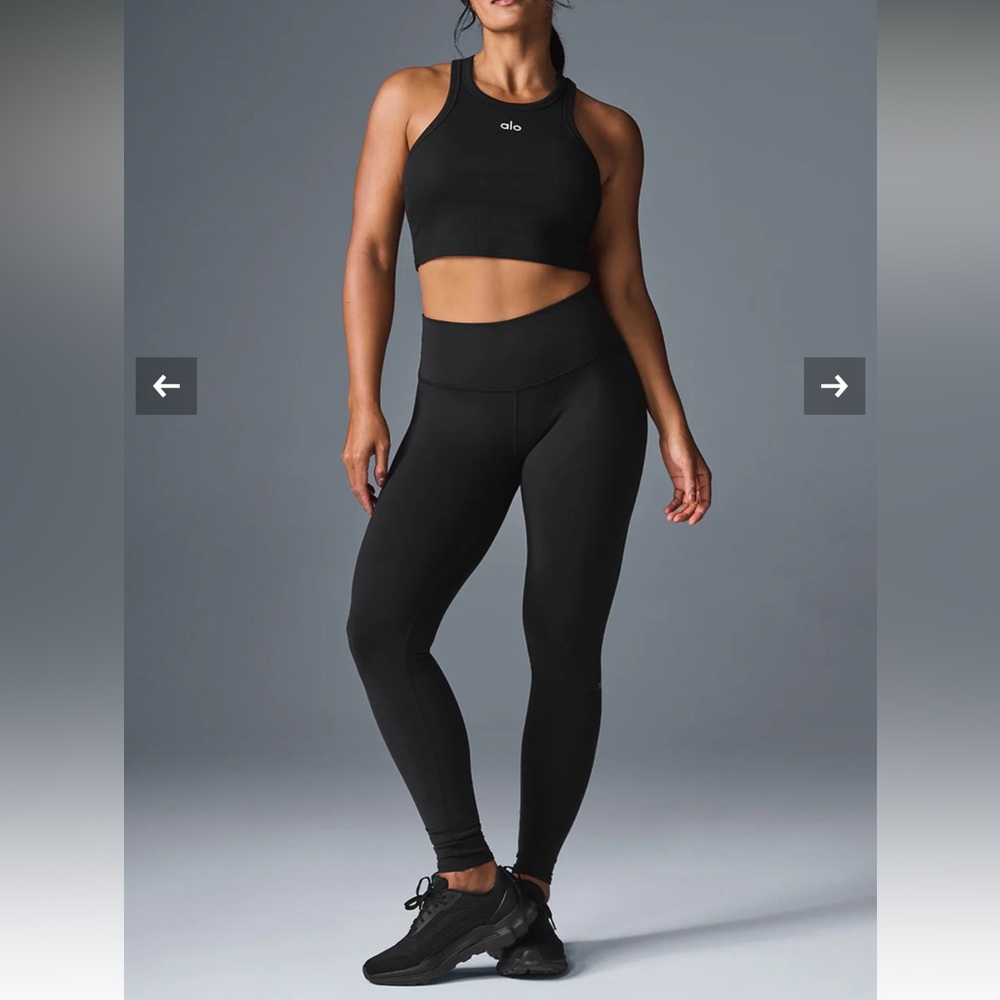 ALO Yoga high waist airbrush Black Leggings
